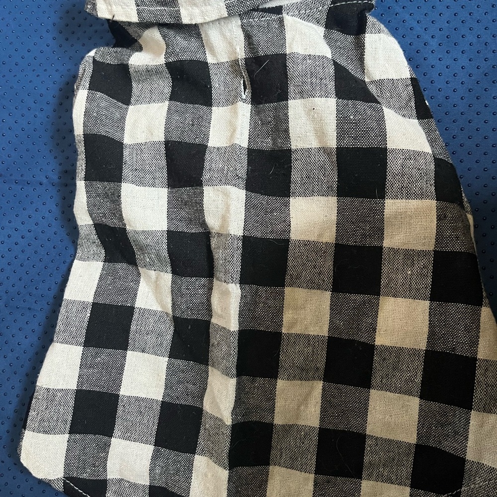 Black and White Checkered Scarf